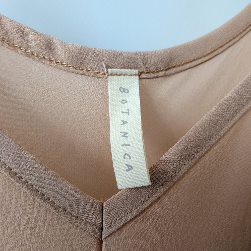 Botanica Workshop Vetiver Slip Dress Stretch Silk Blush Large --Loose Seam - Picture 4 of 6